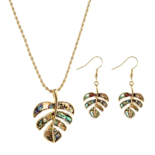 Collier feuilles multicolores plaqué argent pour éviter les allergies