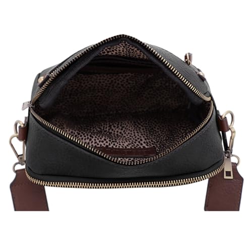 JESSIE & JAMES Small Concealed Carry Camera Crossbody Purse with Wide Shoulder Strap3