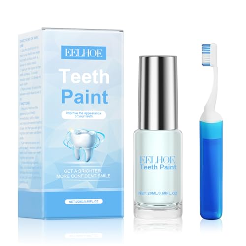 Vernice Sbiancante Istantanea per Denti, Sbiancante Denti Immediato, Instant Whitening Paint for Teeth, per Denti Bianchi, Rimuove le Macchie, Sbiancante Denti Professionale