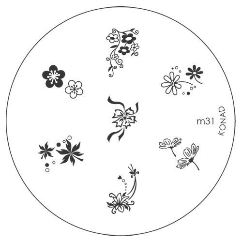 KONAD Stamping Schablone M31