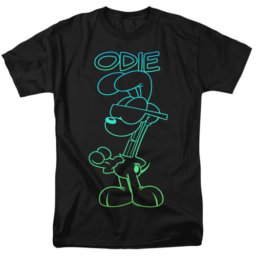 T-shirt Garfield Hotshot Odie fini les hauts inconfortables avec ce mixte noir