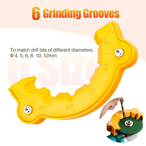 Afiador de brocas, acessório de moagem de broca, afiador de broca, broca de rebarbadora para moagem,