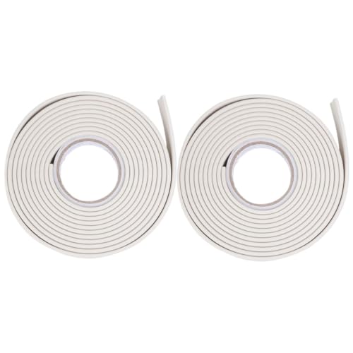 HOMOCONO Elegant Peel and Stick Caulk Tape 2pcs PVC Caulk Strip Self-Adhesive Wall Seam Tape Easy to Apply for Decorative Trim