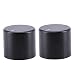 JEMOSA 2PCS Potentiometer Knobs Volume Control 25x22mm 6.0mm Black Aluminum for Guitar Bass Amplifier HiFi CD Audio Knob