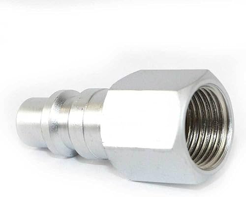 Miniatura 3 de MaxLLTo Reemplazo 3/8 pulgadas de acero industrial acoplador enchufe x 3/8 pulgadas hembra NPT para neumático interestatal CPH660