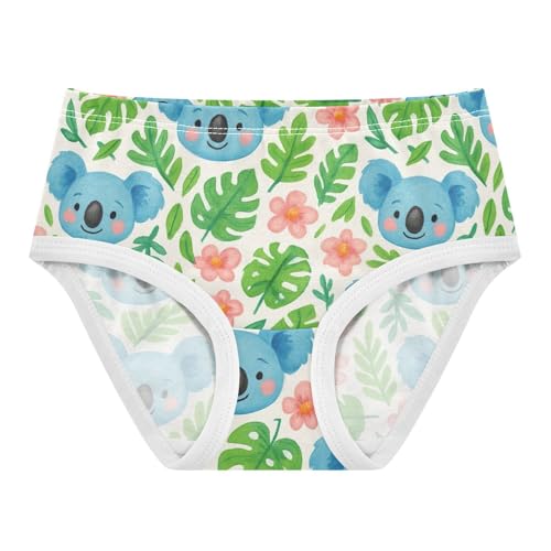 Joisal Cute Blue Koala Green Leaves Girl Panties Cute Girls Underwear Toddler Cotton Stylish Briefs Underpants 2t - Main Image