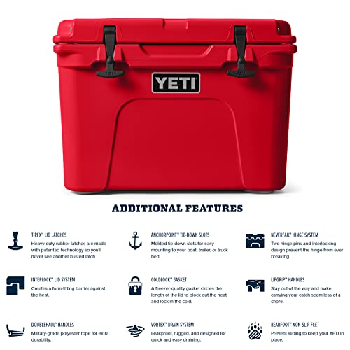 Yeti Tundra 35 Cooler, Rescue Red #TOP5