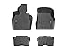 WeatherTech Custom Fit FloorLiners for BMW i8-1st & 2nd Row (441017-1-2), Black