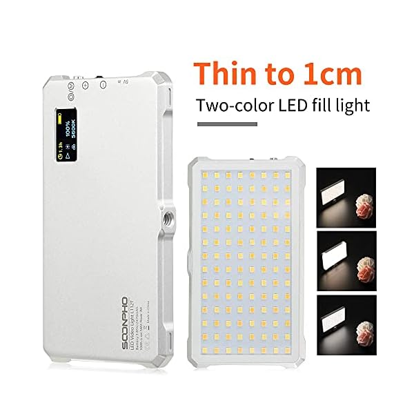 9W Fotografie Licht RGB Licht mit 2530 mAh Batterie 3200K-5600K Licht Kamera 0LED Bildschirm Video Licht LED für DSLR… – Bild 3