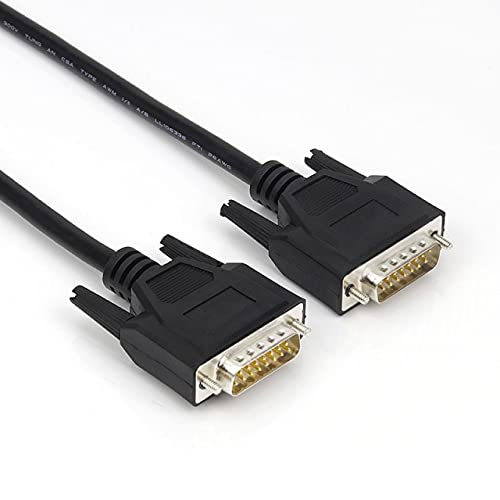 Davitu Wires & Cables - Industrial Grade DB15 Cable Male to Female Parallel Extension Cables 15pin 2 Rows Pinout 1m 5m 10m 30m - (Color: Beige, Length: 12m)