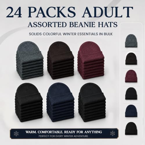 Image of Yacht & Smith Winter Beanies & Gloves For Men & Women, Warm Thermal Cold Resistant Bulk Packs