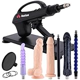 Sex Machine Thrusting Automatic Dildo Machine, Sex Machines Thrusting Sex Machine for Men Women with 7 Attachments 3 XLR Connector, Auxfun Love Machine with Suction Cup Adapter