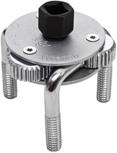 Chiave Regolabile per Filtro Olio 65-110mm – Strumento a 3 Ganasce con Adattatore per Cricchetto, Smontaggio Facile Filtri Olio Auto, SUV e Furgoni