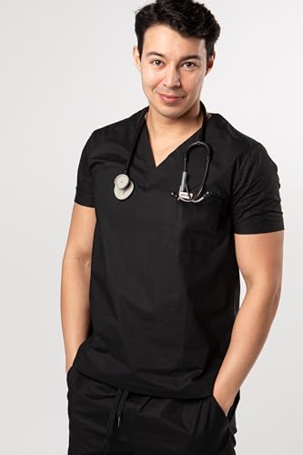 Organic Cotton Scrub Top, V-Neck, Unisex, XS-XXL4
