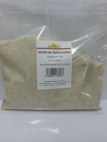Greenplan Products - Vanillezucker mit Vanille de Tahiti - 1kg