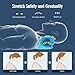 Neck Stretcher for Pain Relief, Neck and Shoulder Relaxer Cervical Traction Device Pillow for Muscle Relax and TMJ Pain Relief (Blue)