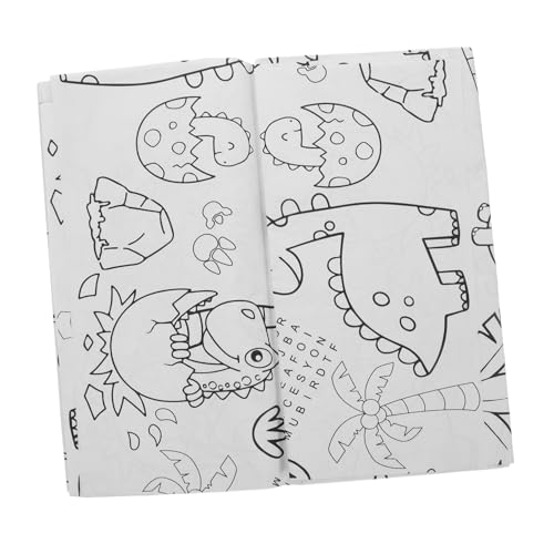 UPKOCH Fondo de Pantalla de Dinosaurios Gigante para Colorear y Decorar Fiestas de Cumpleaños Infantiles y Eventos Escolares Estampado de Dinosaurios