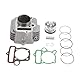 GOOFIT 56mm Down-Stream Zylinderbuchsen Montage Umbau Kit mit Dichtungen Kolben Ringe Ersatz für YX 140cc 1P56YMJ 1P56FMJ 1P56FMJ-5 SSR YCF Pit Dirtbike ATV