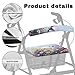 LedBack Rollator Walker Seat and Backrest Rollbar Covers Universal Soft Rollator Accessories Hummingbird Walker Accessories for Walkers for Seniors Rollator Seat and Back Rest Covers