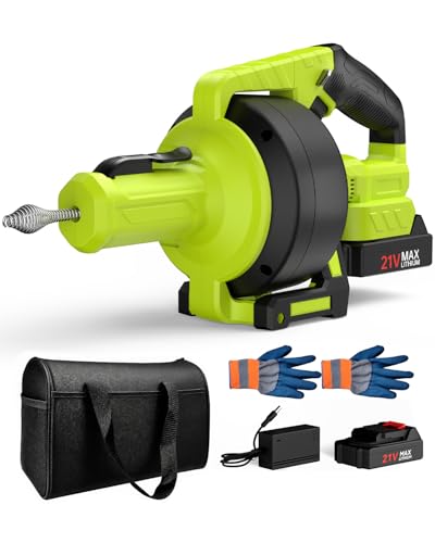 Ublue 21V Cordless Drain Auger 25Ft
