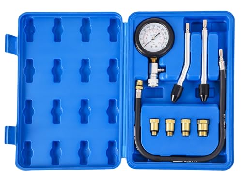 DHA Kompressionsmesser Kompressionstester Kompressionsprüfer Testgerät Benzinmotor Verdichtungsmesser Kfz Motorrad 300 PSI