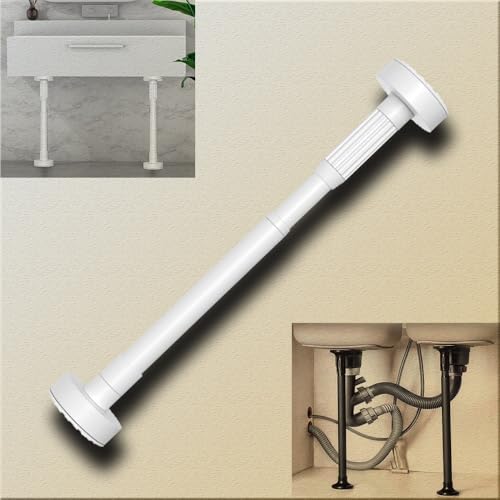 Support evier sous plan blanc pour optimiser et stabiliser les meubles de cuisine