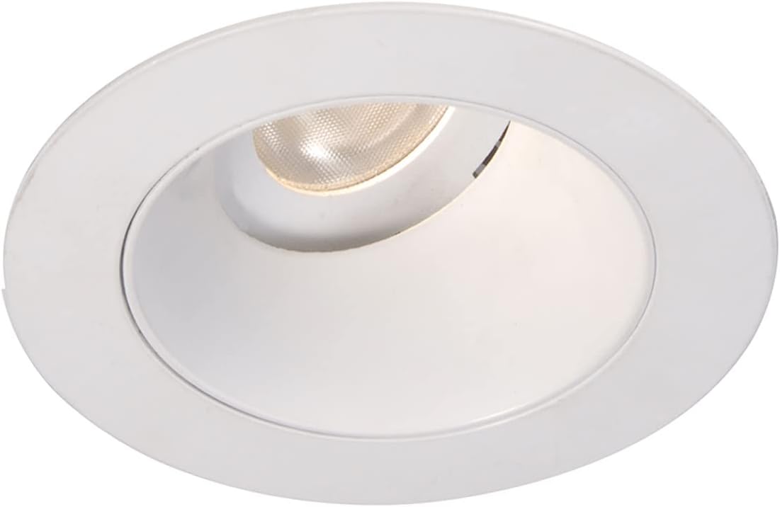 WAC Lighting HR3LEDT318PS927WT Tesla PRO 3.5" LED Round 0-30 Degree Adjustable Trim with Light Engine 2700K Narrow Beam 90CRI, White