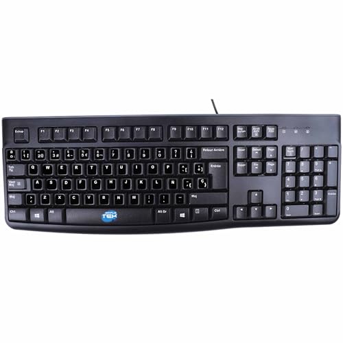 Ensemble clavier souris USB filaire Simpletek disposition espagnol ES - 2