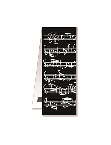 Marcador magnético - Partitura negra - Regalo de música
