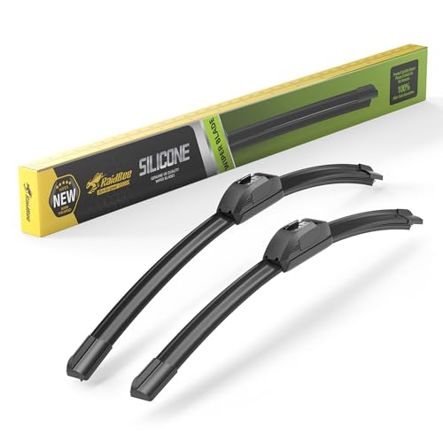 Image of Raidbee 24 inch and 20 inch Silicone Windshield Wiper blades Replacement for | Toyota 4Runner 2010-2024 Camry 2007-2011 KIA Soul 2010-2020 Sorento 2011-2015 Acadia 2017-2023 Oem Quality