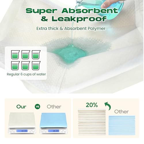 Image of Bamboo Small Puppy Pads Pee Pads for Dogs 22 inchx22 inch 100 Count | Bamboo Training Pads Deodorizing Leakproof Quick Drying Dog Pee Pads Super Absorbent Disposable Pee Pads for Dogs Puppies