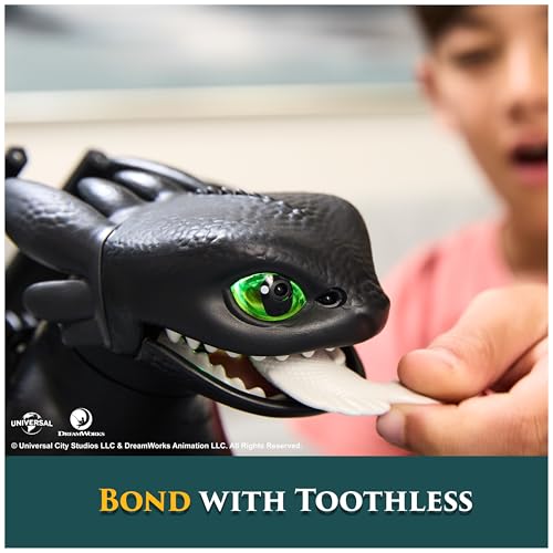 DreamWorks Dragons How to Train Your Dragon, Tame & Train Interactive Toothless with 60 Sounds & Reactions, Kids Toys for Boys & Girls Ages 4 & up by Dreamworks Dragons - Image 7