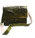 Vintage Premium Tree and leaf Pattern Crazy Horse Leather Cross-body Handmade Shoulder Bag Medium size