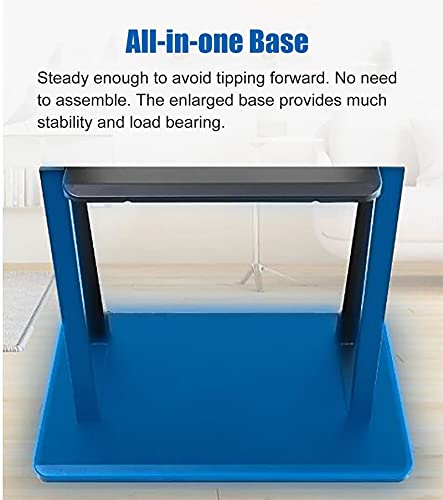 Soporte negro moderno para TV con ruedas y 2 estantes miniatura 6