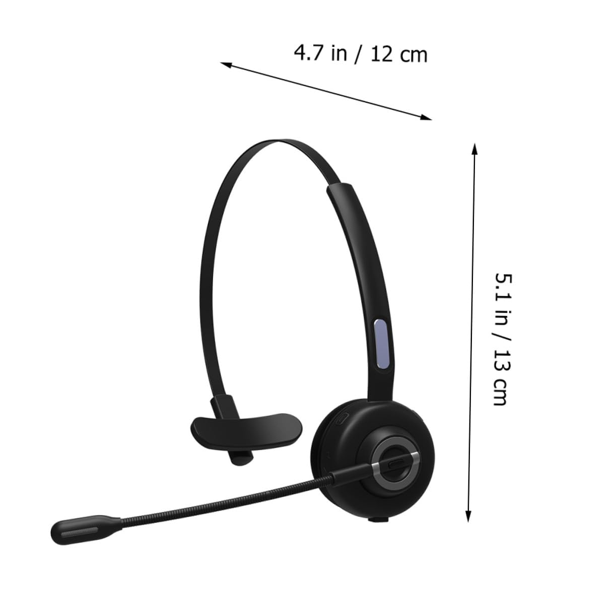 Cuffie Archetto Wireless 5.0 con Riduzione Rumore Attiva, Morbide e Comode, per Fitness, Materiale Abs e Pu