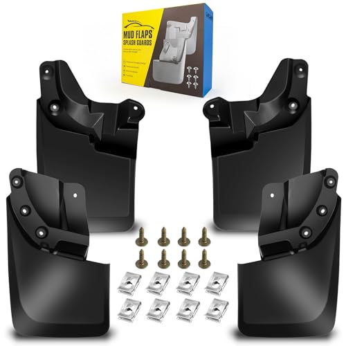 Image of Mud Flaps Fit for 2016-2022 Toyo-ta Tacoma for Vehicle with OEM Fender Flares Only (Doesn't Fit Submodel SR /SR5), Dedicated Mudguard for Four Seasons Universal Protection, Front and Rear