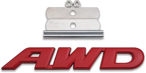 Emblema de metal 3D de la parrilla delantera del coche con logotipo de AWD de tracción total 4 x 4, repuesto deportivo todoterreno para vehículo