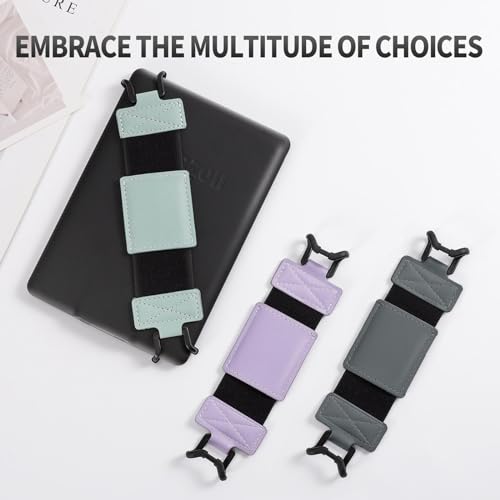 MoKo Weich Handschlaufe für 6 - 8 Kindle eReaders Fire Tablet - Kindle/Kobo/Voyaga/Lenovo/Sony E-Book Tablet Tablet, Hochelastisch Vielseitig Tablet Fingerhalterung Griff Halter, Space Grau