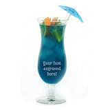Personalized Hurricane Glass Engraved with Your Custom Text