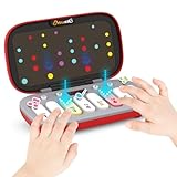 Kids Mini Piano Toy, BPA-Free Light Up Keyboard, Portable Travel Learning Toys for Toddlers, Music Interactive Birthday Gift for 3 4 5 6 Year Old Boys Girls Children (Red)
