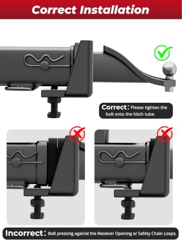 KYNTHAX Anti-Rattle Hitch Clamp, 2 Inch Hitch Stabilizer with Silencer Pads - 4