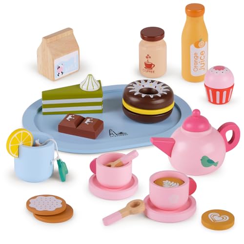 Jouets alimentaires en bois de haute qualité avec dinette et accessoires de goûter