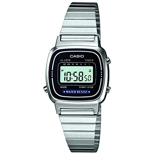 Casio DamenArmbanduhr Digital Quarz Edelstahl LA670WEA-1EF