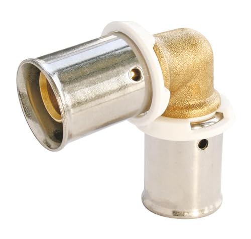 SOMATHERM FOR YOU, Coude égal à sertir PER Ø16 - Installation rapide et fiable - Acier inoxydable résistant à la corrosion - Compatible avec outils de sertissage H, U, RF - Norme NF