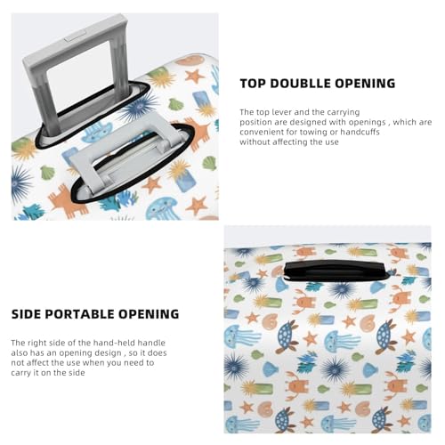 Travel Luggage Cover - Sea Turtle Gift No.20056 Washable Suitcase Covers Protector Fits 18-32 Inch Luggage3