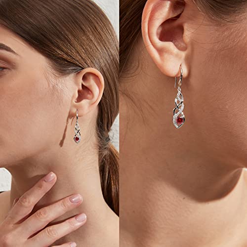 Silver Drop Earrings For Women Dangle Drop Earrings Sterling Silver Cubic Zirconia Earrings Fake Diamond Earrings For Women Long Drop Earrings Womens Diamond Earrings Cz Hanging Earrings #TOP6