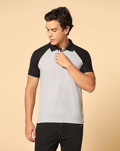 Image of INKKR Men's Regular Fit T-Shirt ((FACTORY-A11)-(XS)-L.Grey FCT11 02