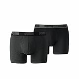 PUMA Herren Basic Boxer Boxershort 8er Pack, XL, Dark Grey/Black