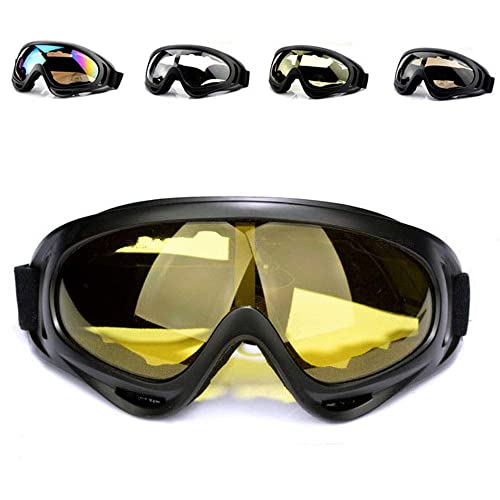 First Choose Anti-Glare Lenses, Ski Goggles, Winter Sport Snowboard Goggles With Uv 400 Protection, Snowboard Goggles For Kids, Boys & Girls, Youth, Men & Women, Helmet, Wind Resistance (Yellow) #TOP5