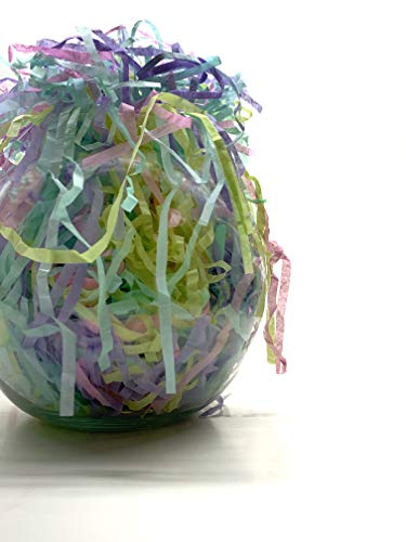 Image of Multicolor shredded crinkle paper grass strips, reusable recycled eco friendly packaging material for Diwali gift fillers, wedding gift hampers, product packaging, premium shreds (1000 GRAMS / 1 KG)